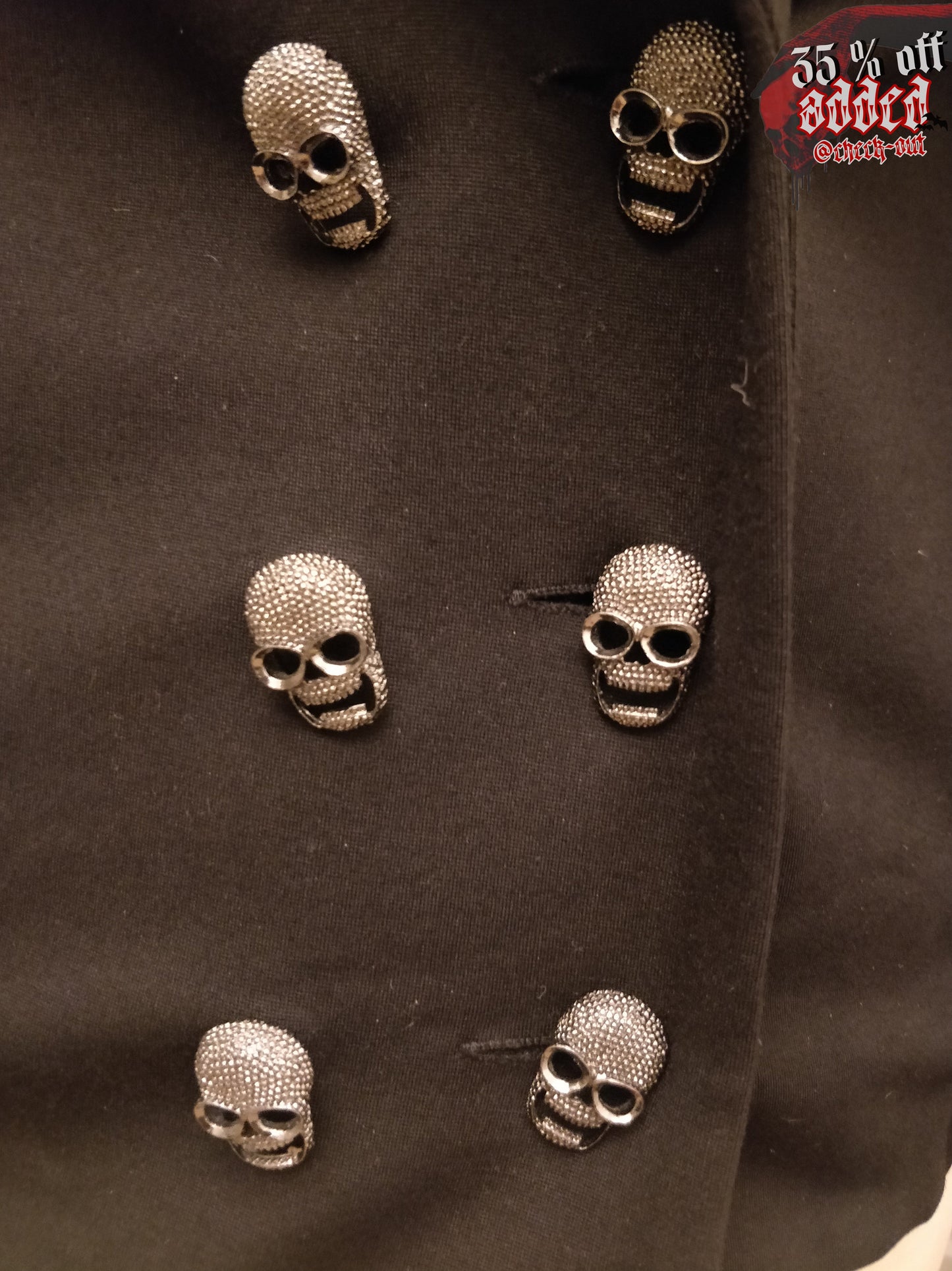 Skull Button Blazer