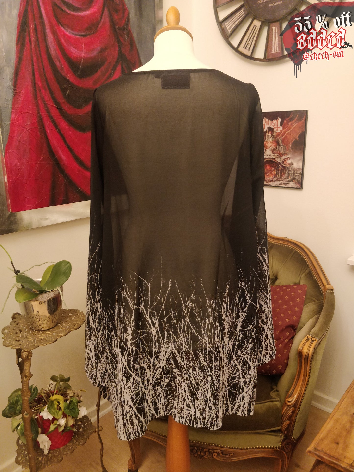 Flowy Jawbreaker See-through Cardigan