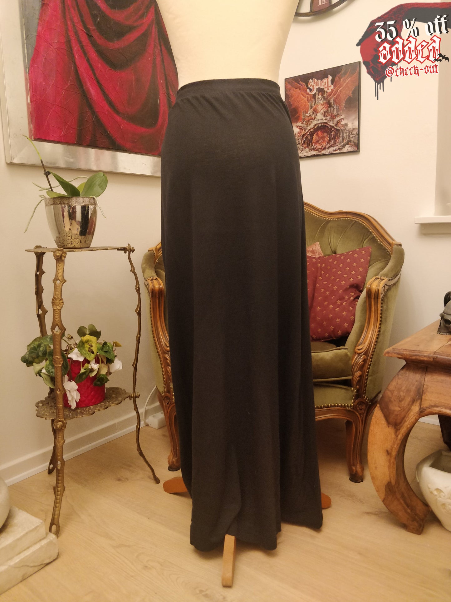 Long Dark Grey Skirt