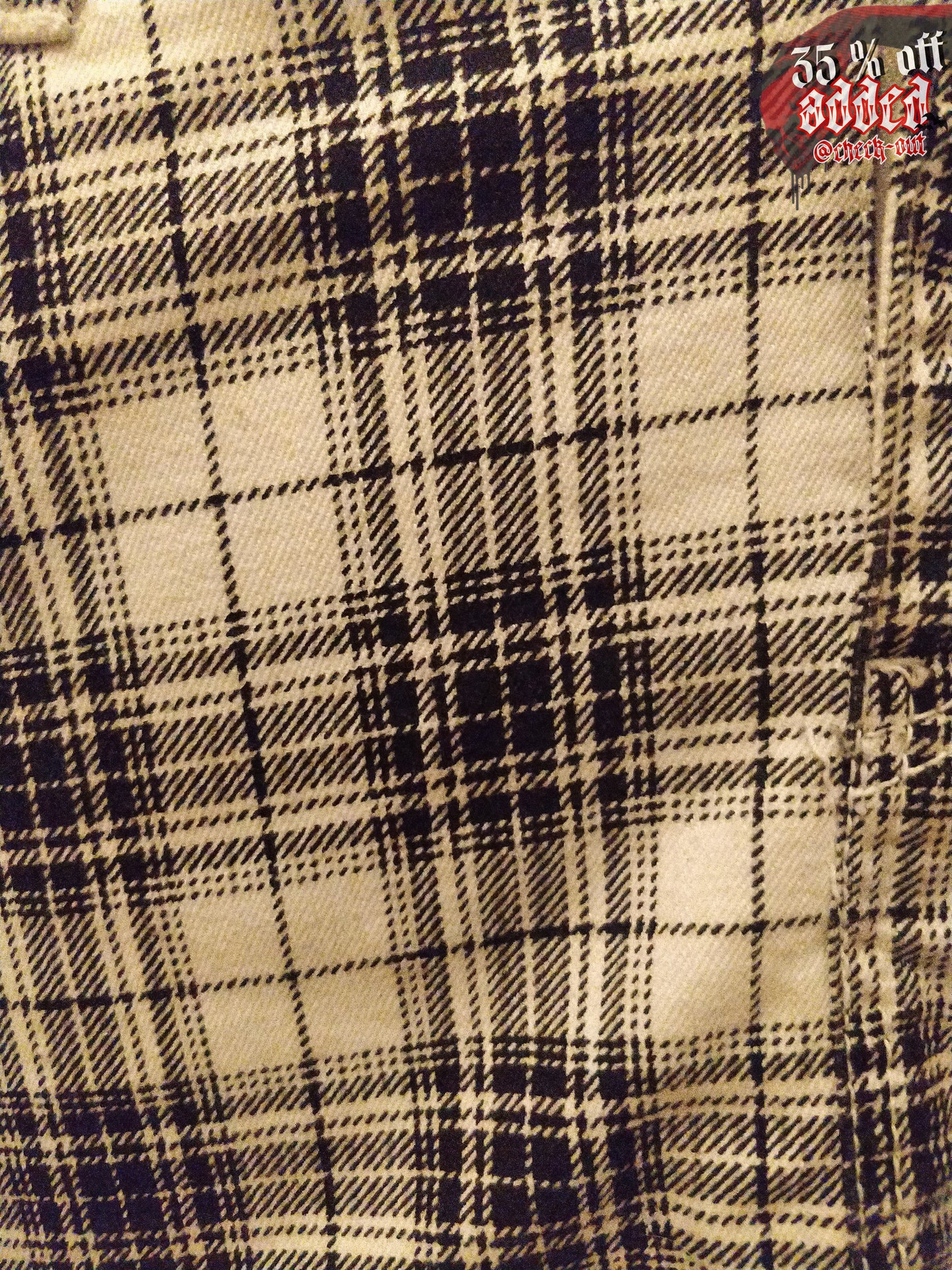 Black and White Checkered Skirt