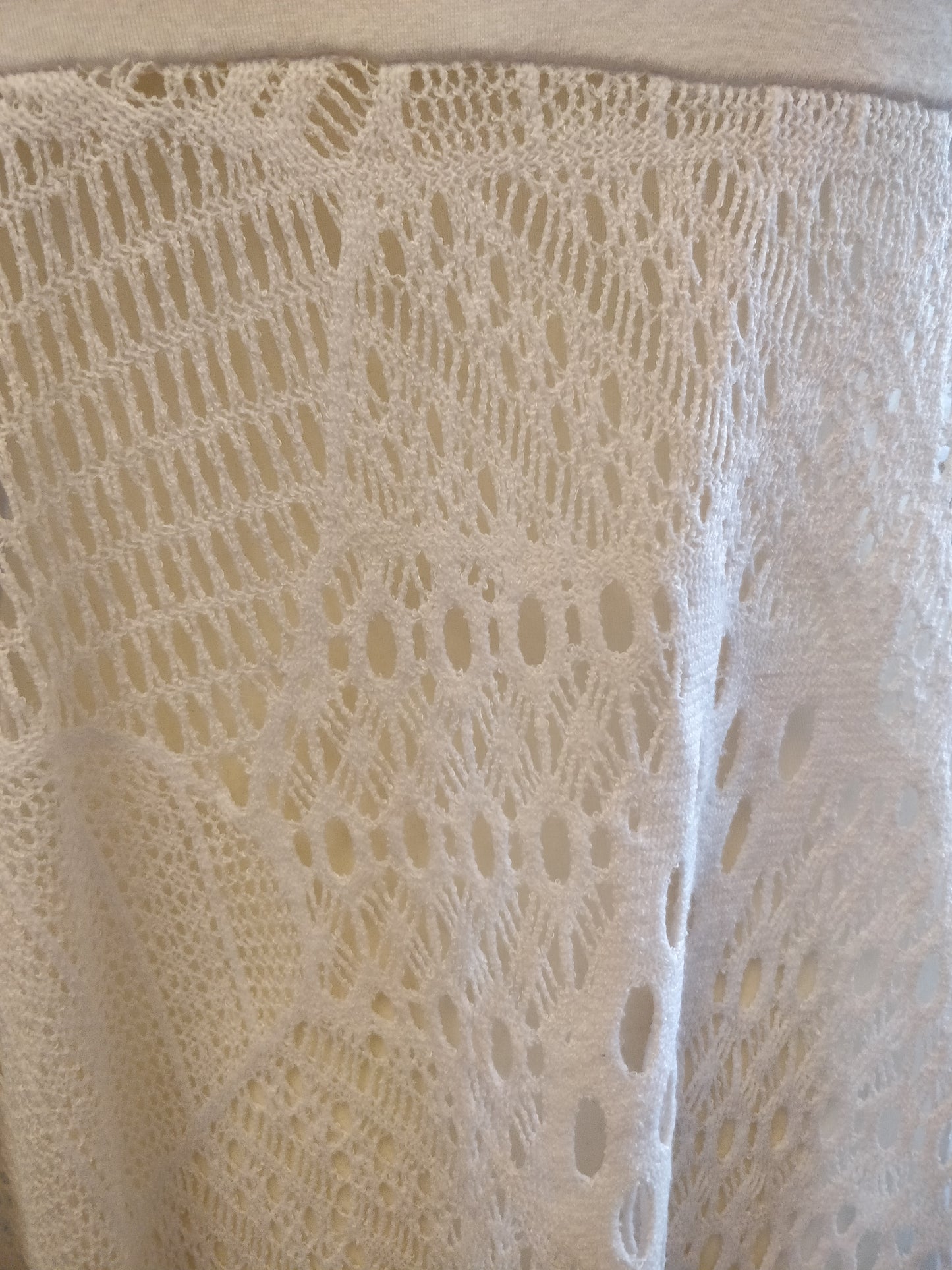 White See-through Mesh Dress