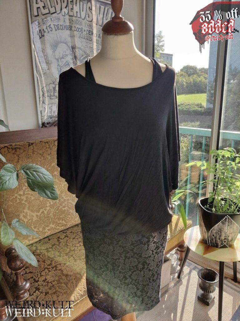 Black Premium Black Rose Dress