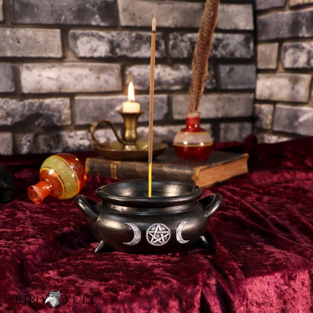 Cauldron Bubble Wiccan Witch Incense Stick Burners Home-Decor