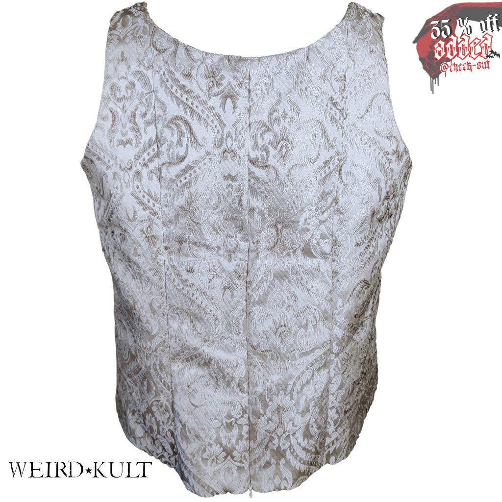 Cream Brocade Top