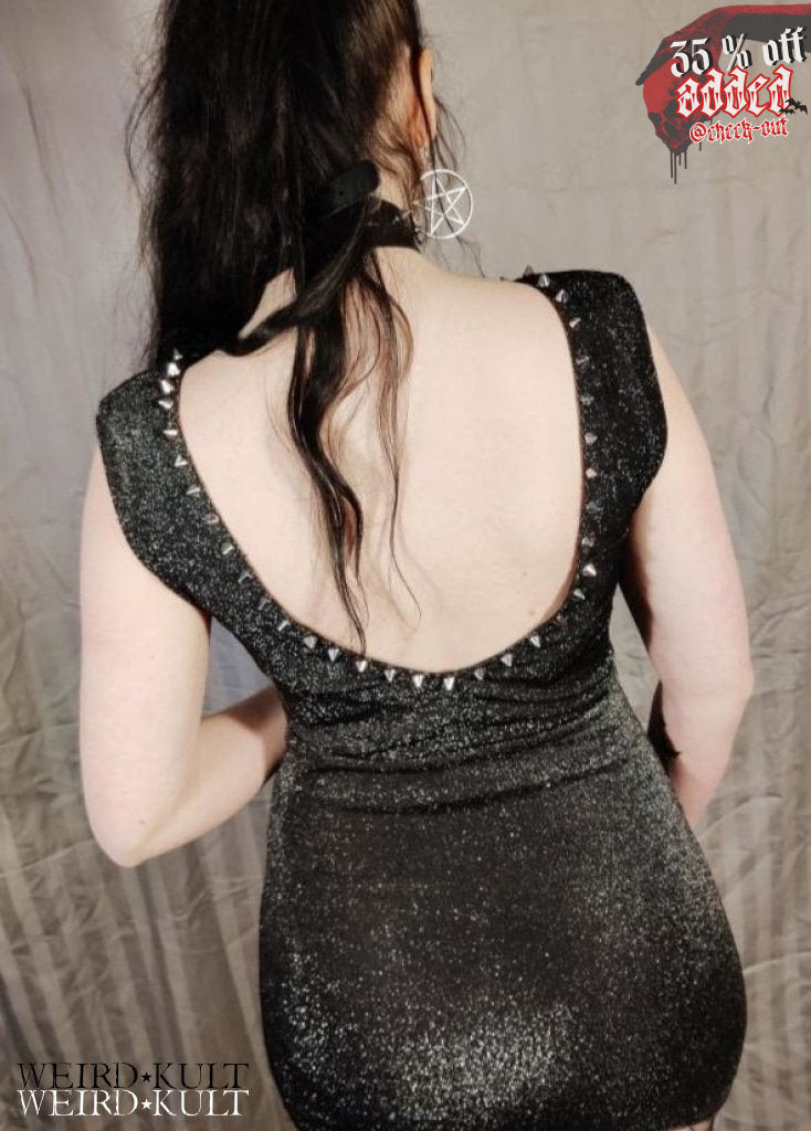 Glitter Dress With Studs