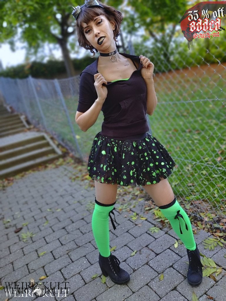 Socks - Green Knee Socks