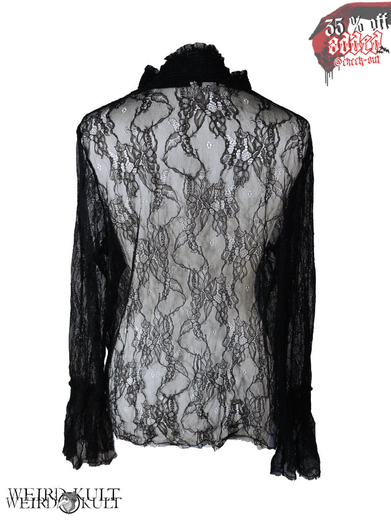 Shirts - High Neck Mesh Shirt