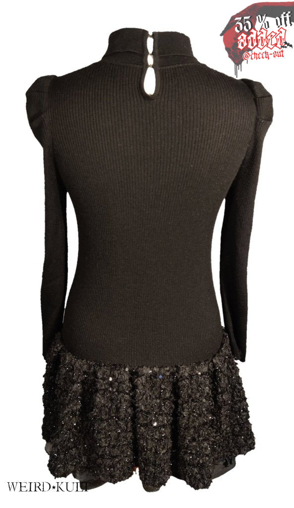 Knitted Dress With Sequins