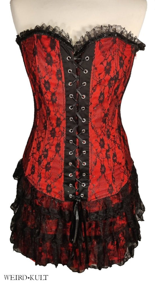 Red And Black Corset Dress