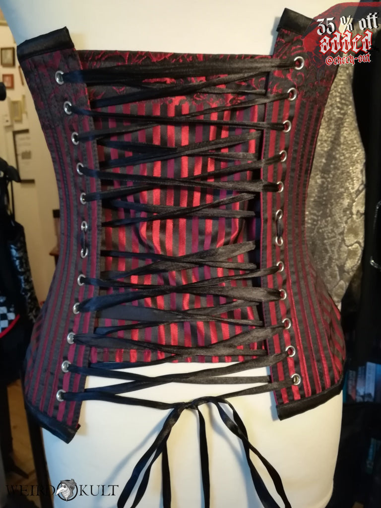 Red Stribed Corsage