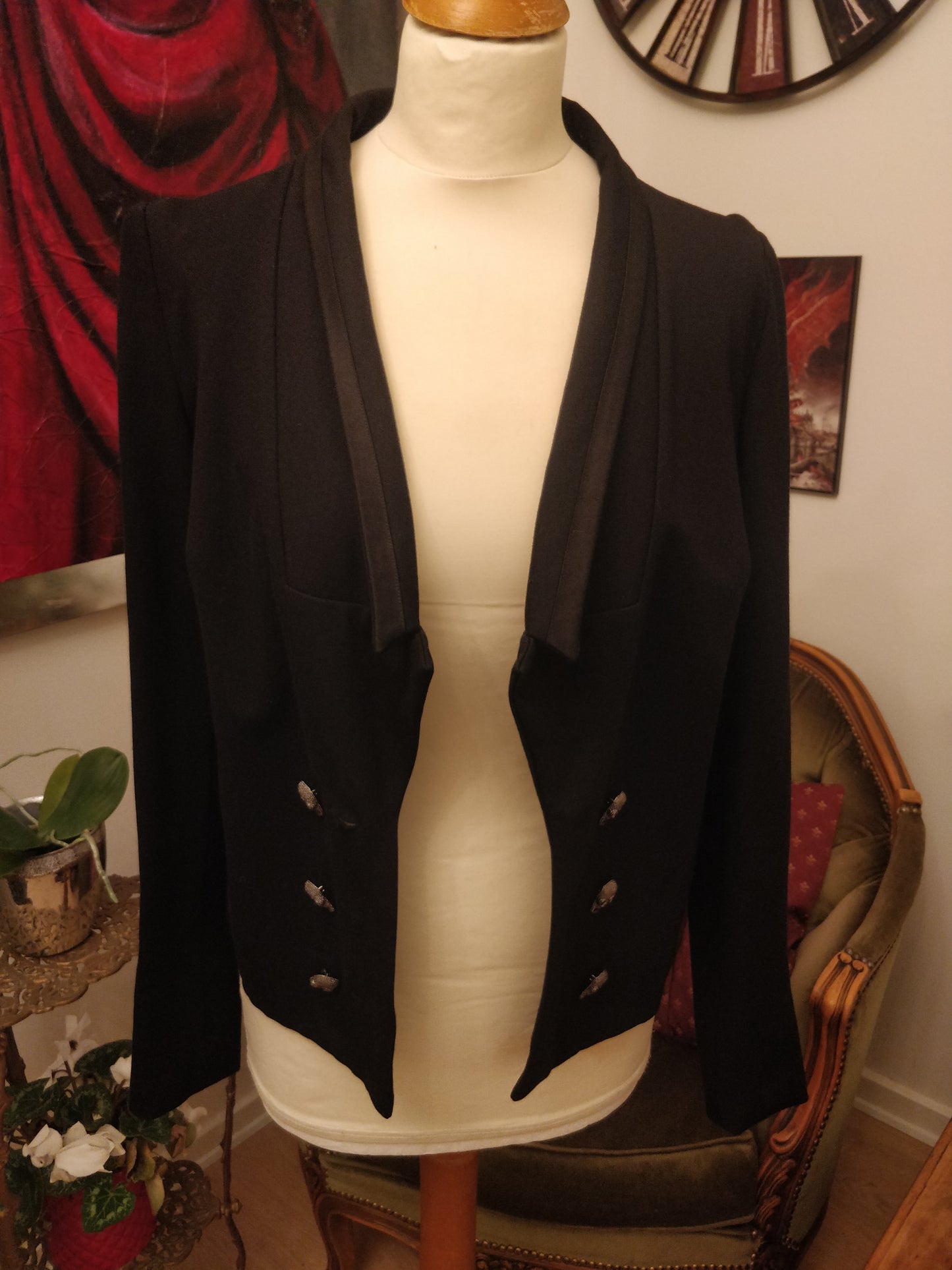 Skull Button Blazer