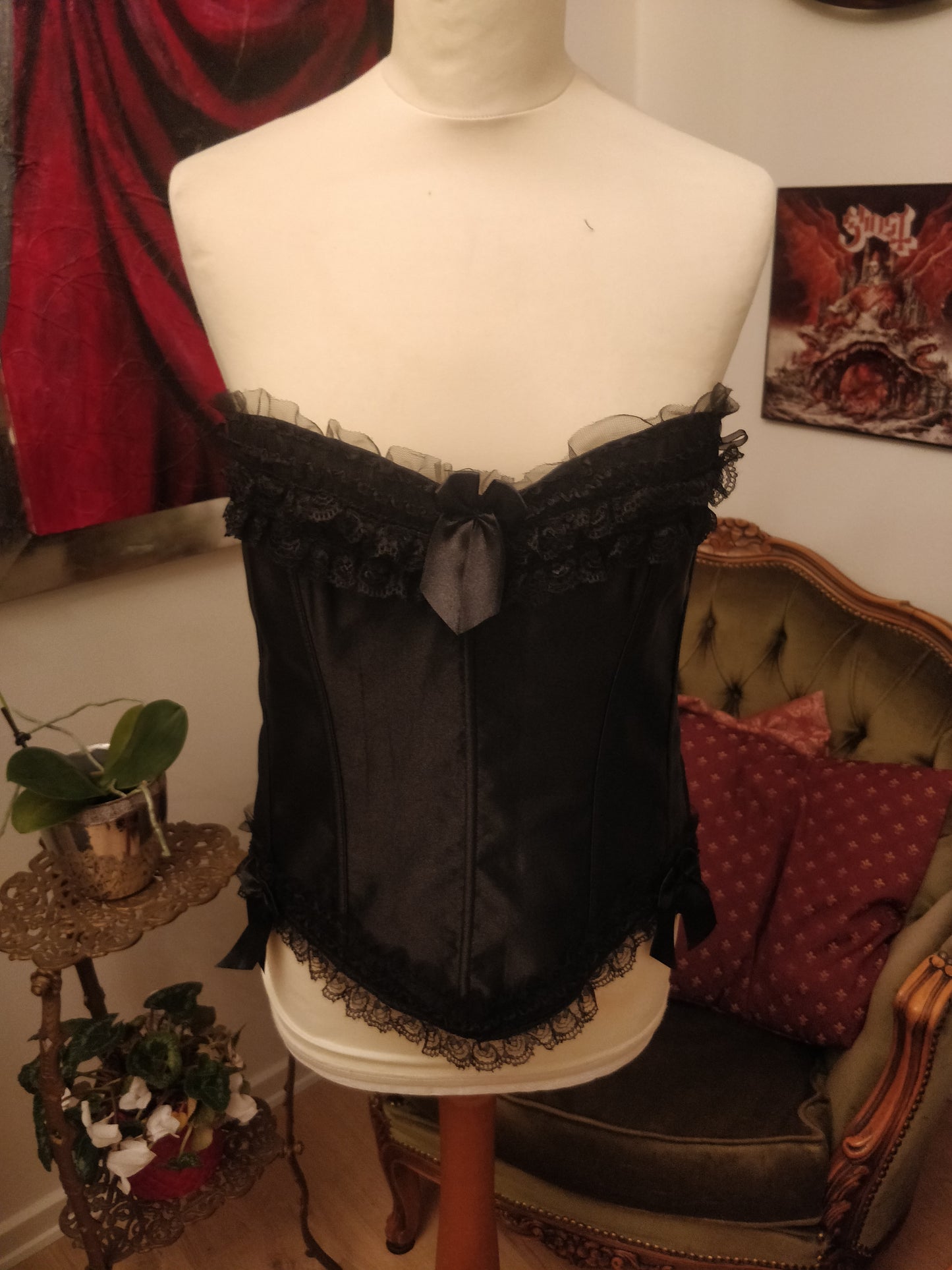 Black Lace Corset