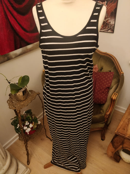 Black And White Striped Dress