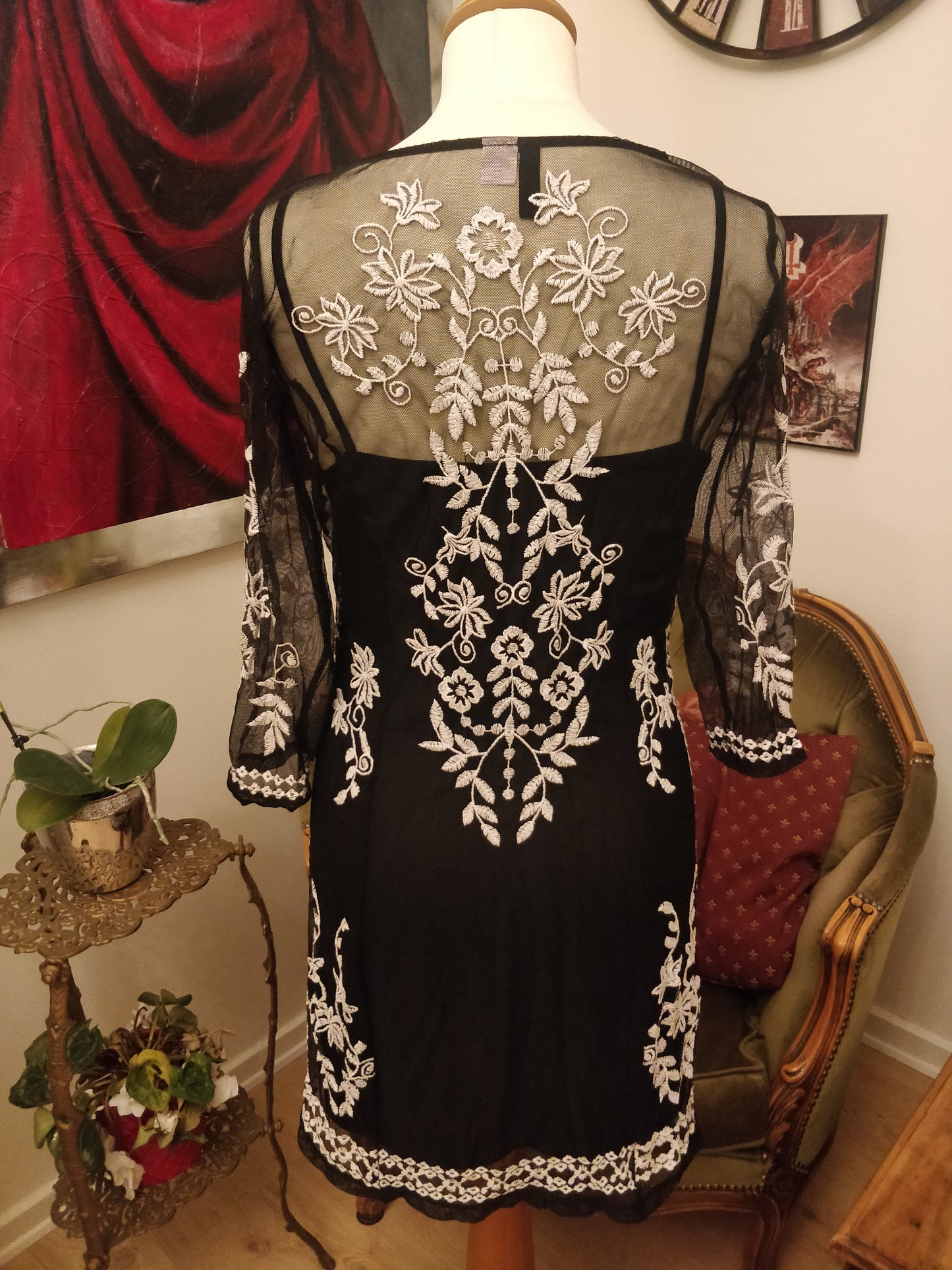 Elegant Mesh Dress With Under Dress