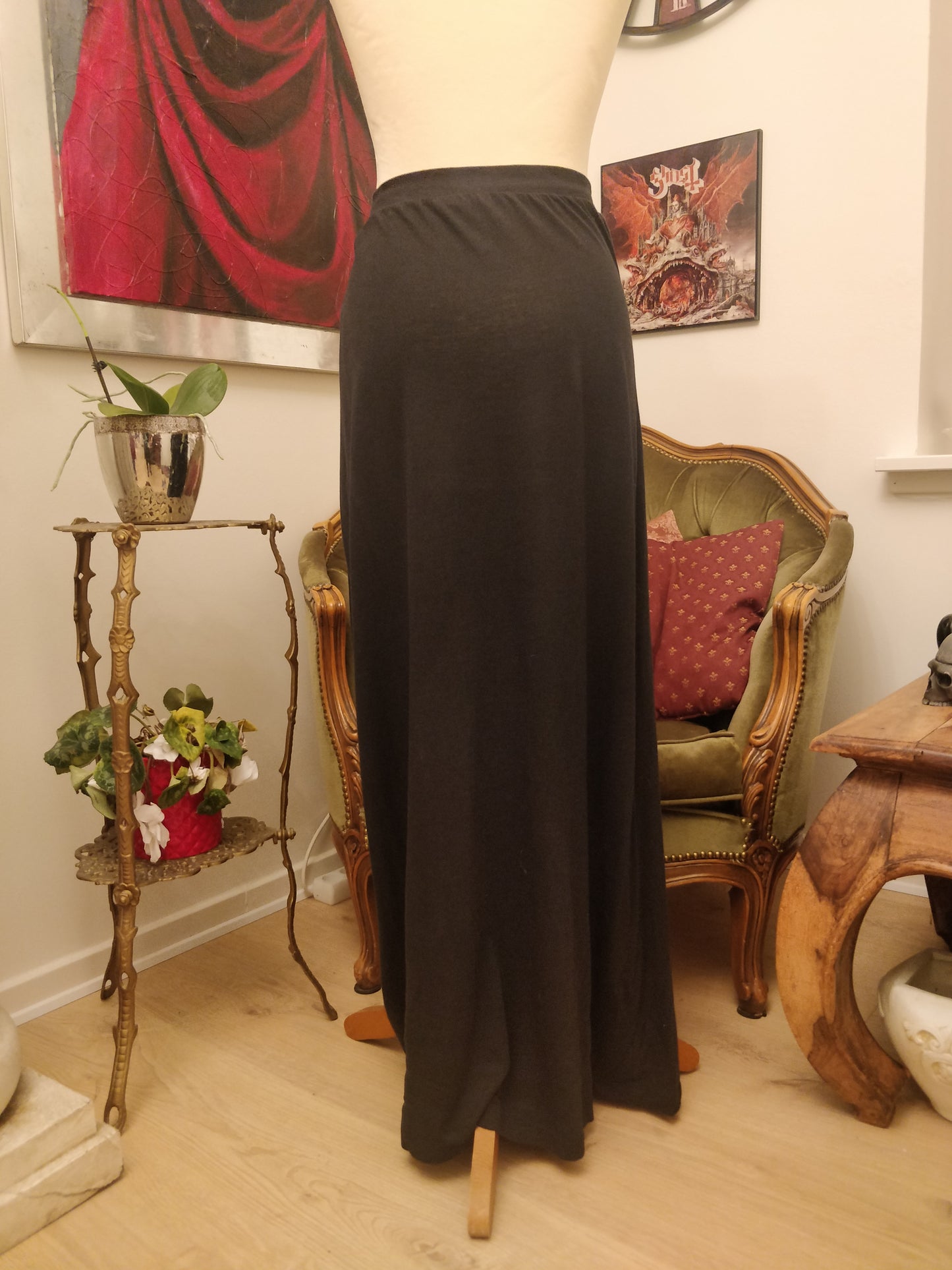 Long Dark Grey Skirt