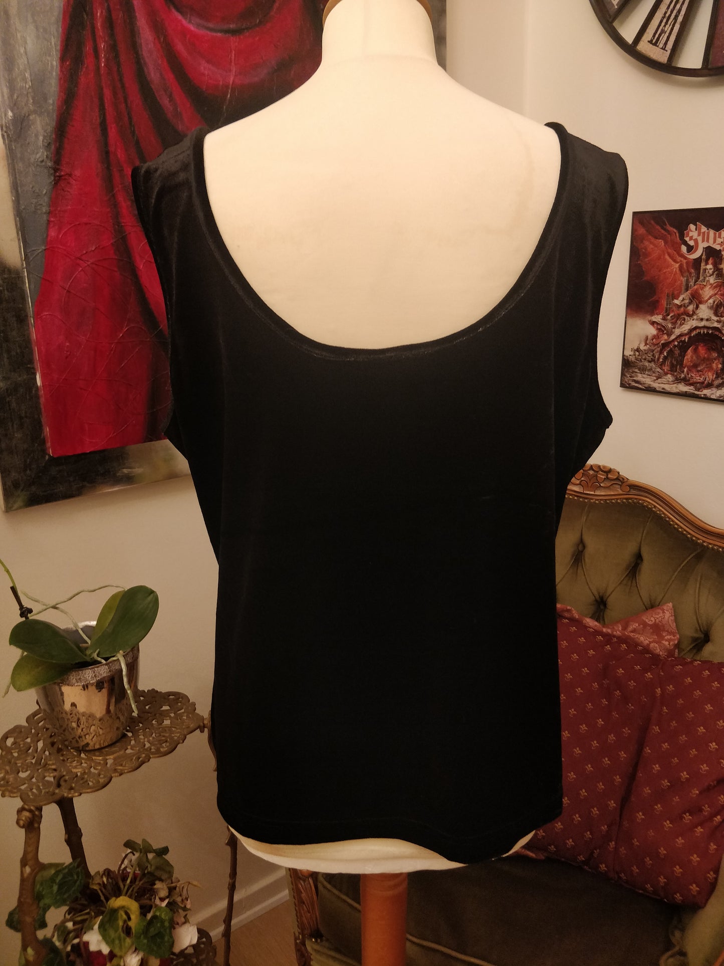 Black Velvet Top