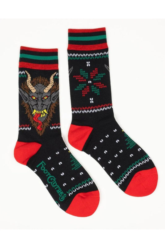 FootClothes Krampus Sweater Crew Socks