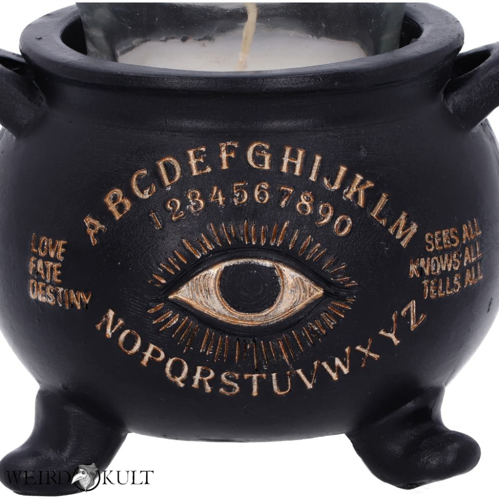 All Seeing Eye Witches Cauldron Tealight Candle Holder Home-Decor