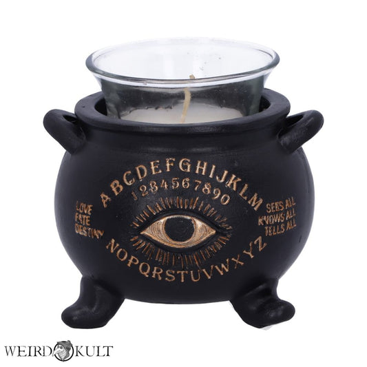 All Seeing Eye Witches Cauldron Tealight Candle Holder Home-Decor