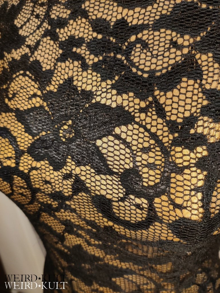 Black And Gold Lace Dress