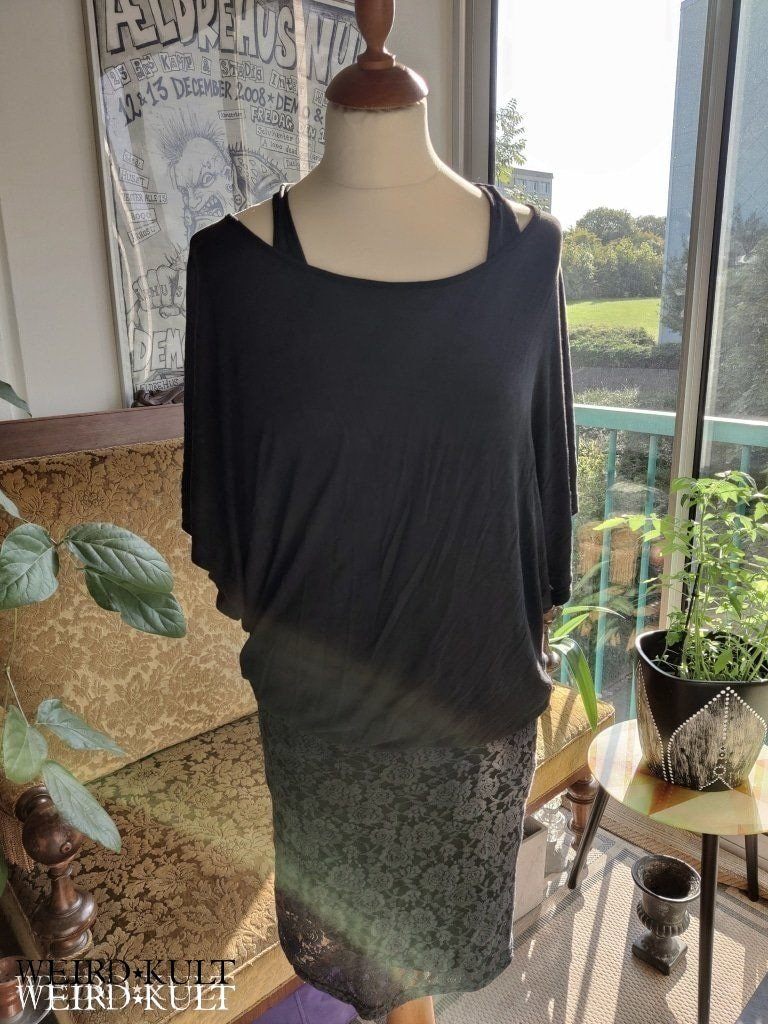 Black Premium Black Rose Dress