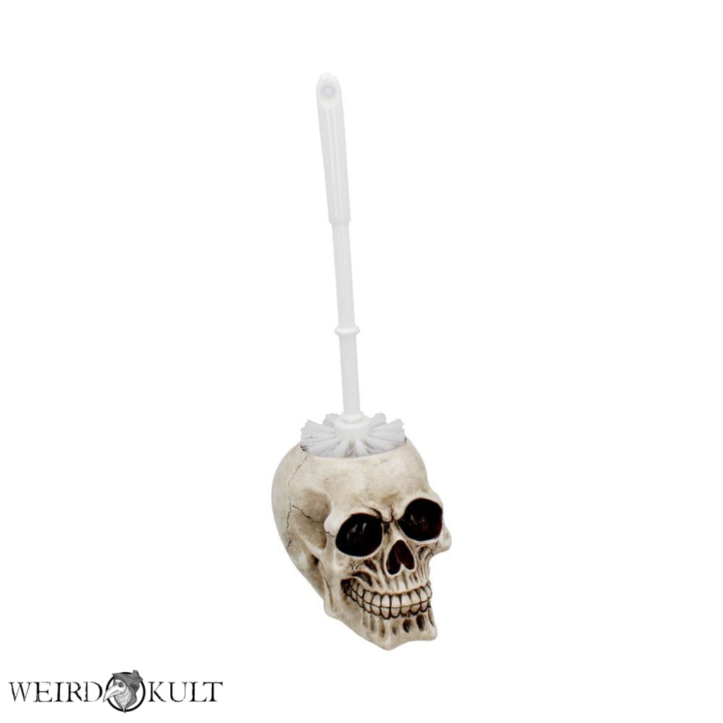 Brush With Death Skull Toilet Holder 16.4 Cm Toiletbørster