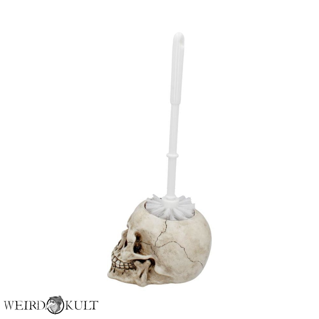 Brush With Death Skull Toilet Holder 16.4 Cm Toiletbørster