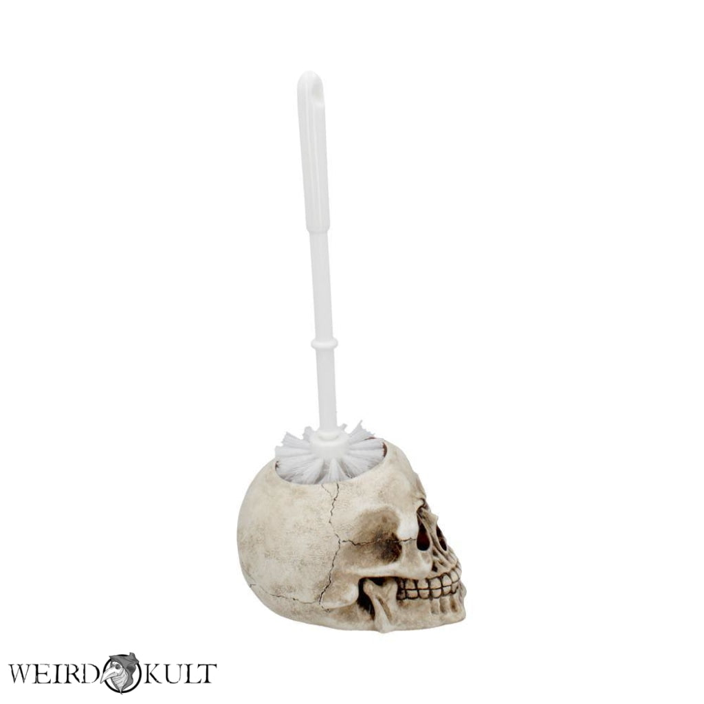 Brush With Death Skull Toilet Holder 16.4 Cm Toiletbørster