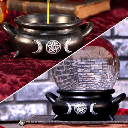 Cauldron Bubble Wiccan Witch Incense Stick Burners Home-Decor