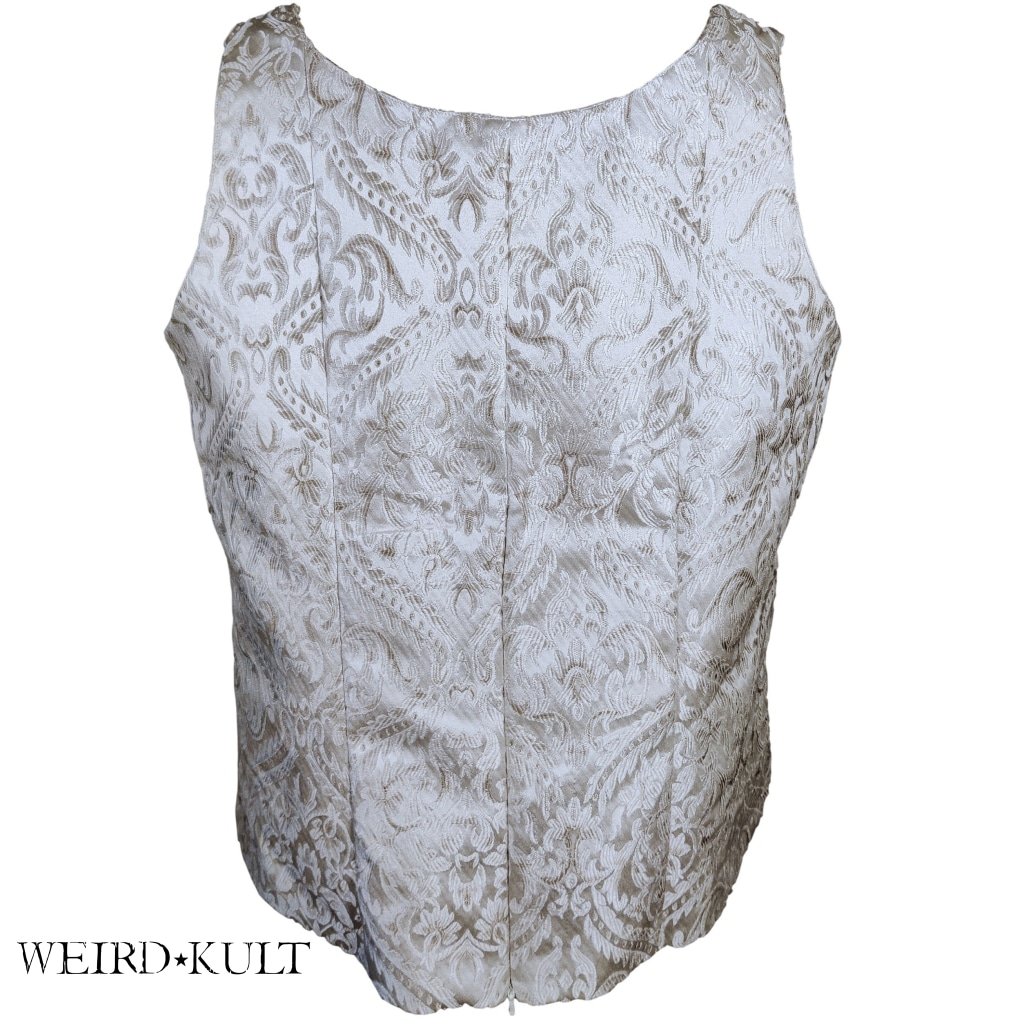 Cream Brocade Top