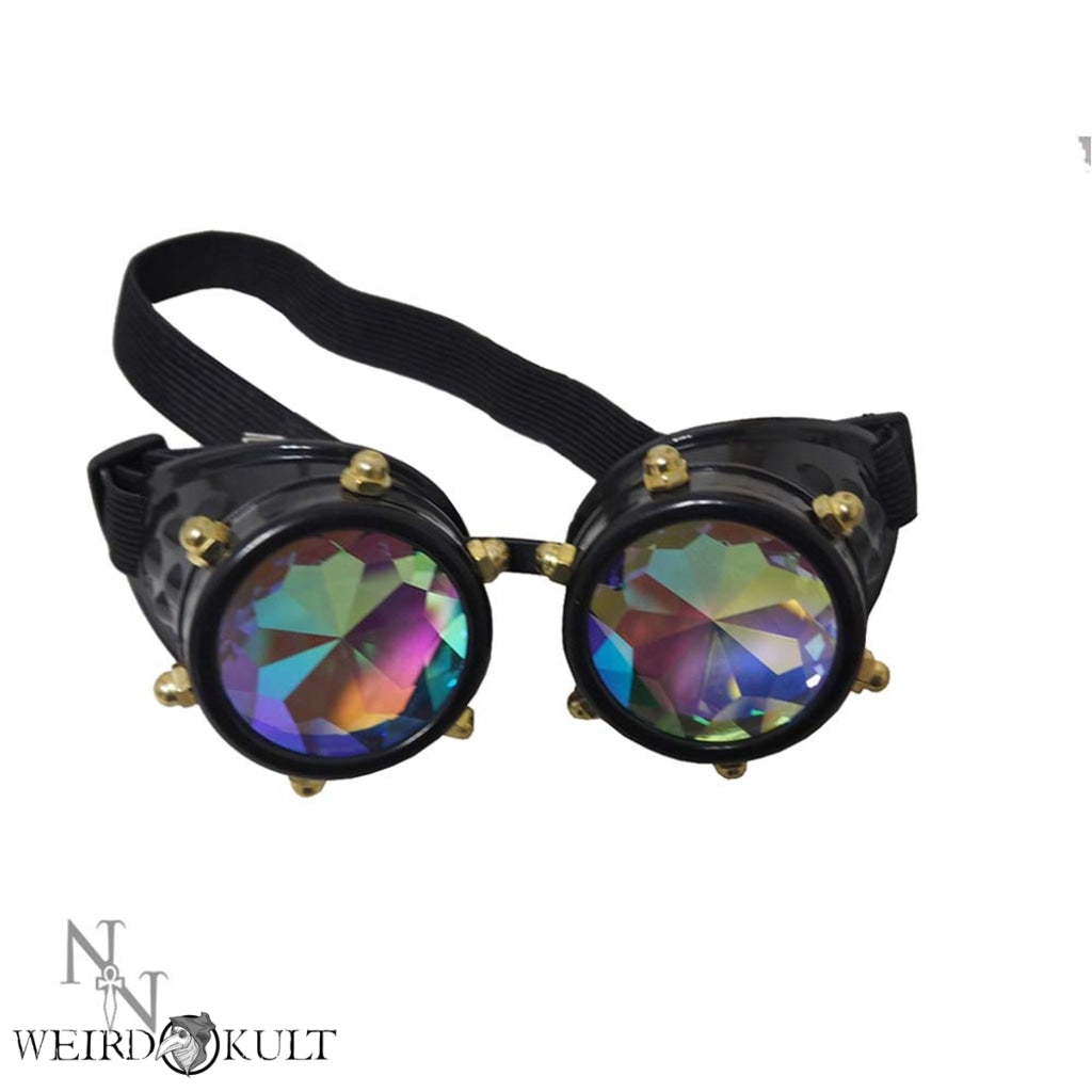Crystal Vision Steampunk & Cybergoth Goggles Skibriller Og Goggles