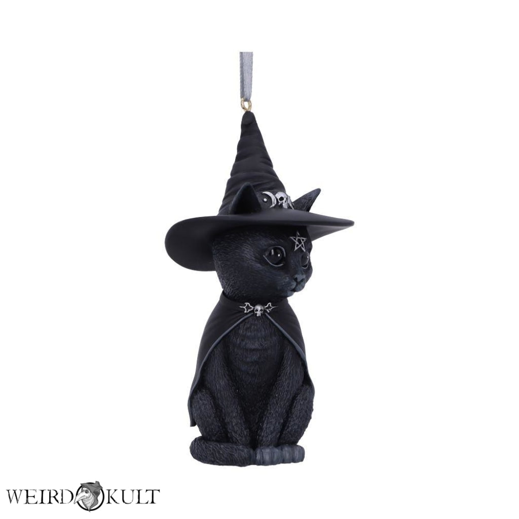 Cult Cuties Purrah Black Witch Cat Hanging Ornament Julekugler