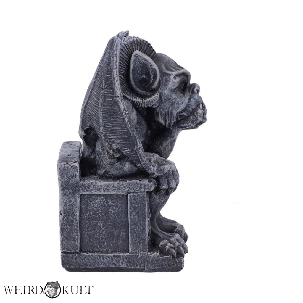 Edo Dark Black Grotesque Gargoyle Figurine Statuetter