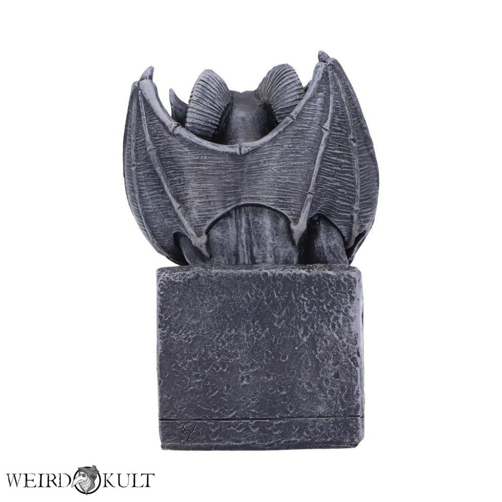 Edo Dark Black Grotesque Gargoyle Figurine Statuetter