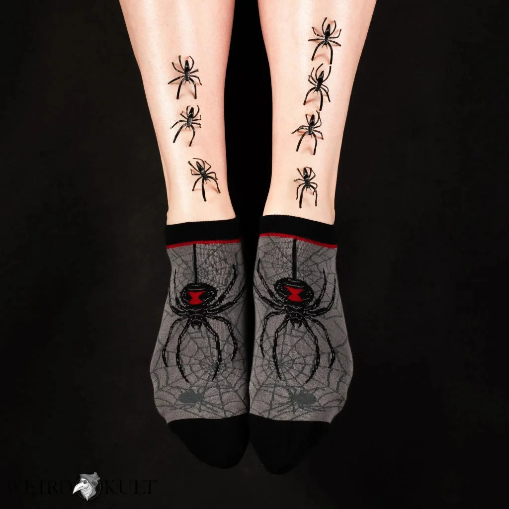 Footclothes Black Widow Spider Ankle Socks