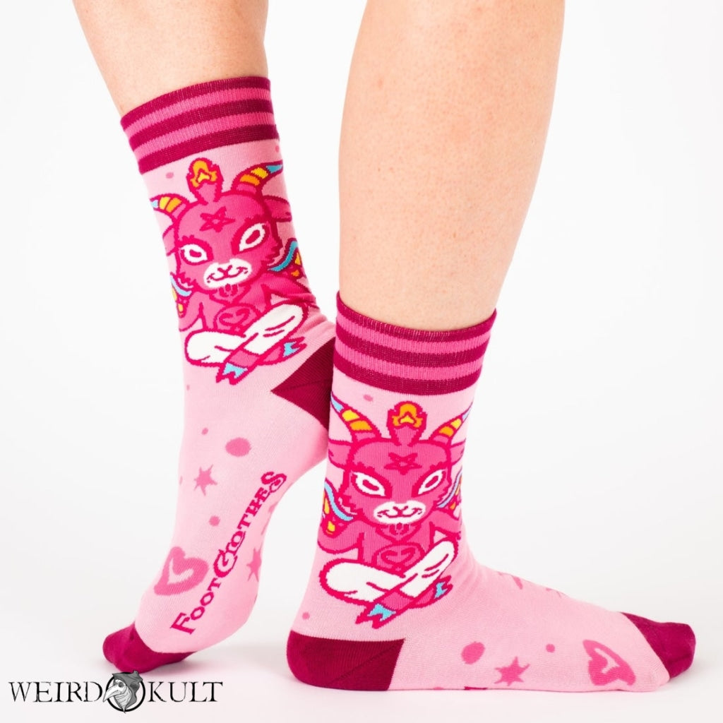 Footclothes Cute Baphomet Socks Sokker