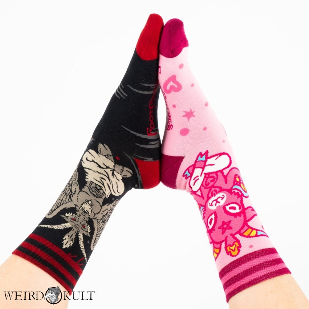 Footclothes Cute Baphomet Socks Sokker