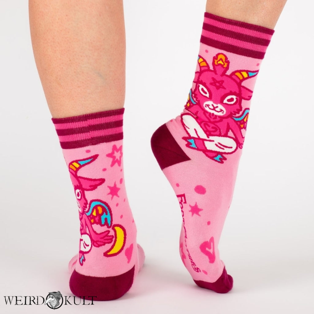 Footclothes Cute Baphomet Socks Sokker
