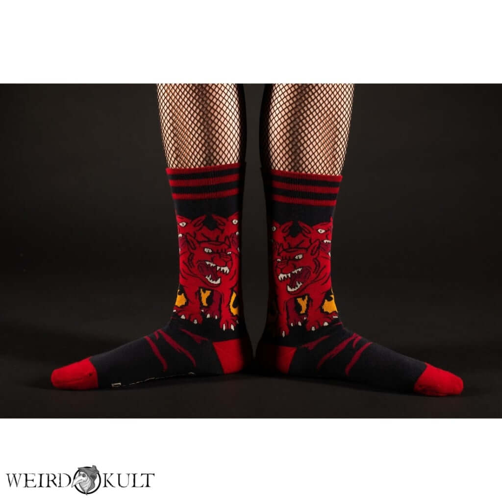 Footclothes Evil Af Cerberus Socks Sokker