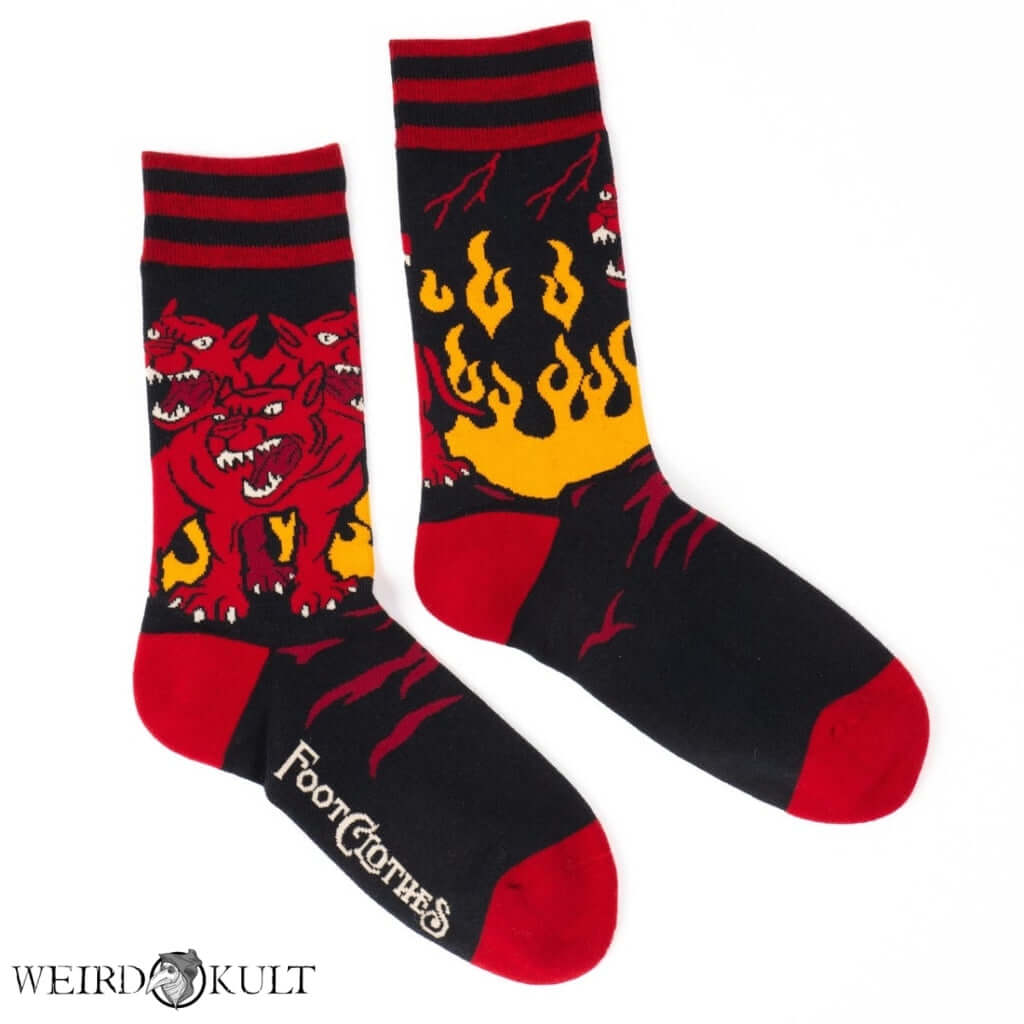 Footclothes Evil Af Cerberus Socks Sokker