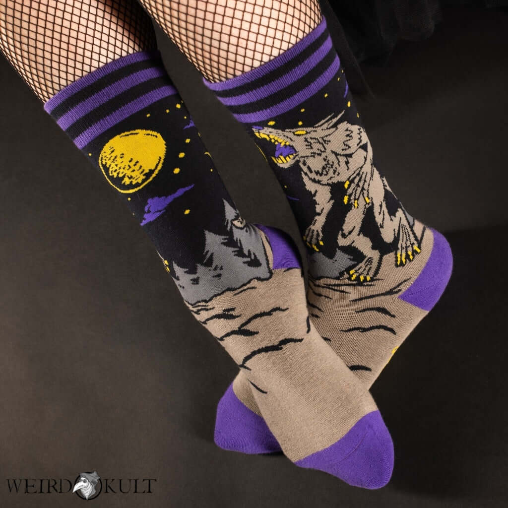 Footclothes Evil Af Werewolf Socks Sokker