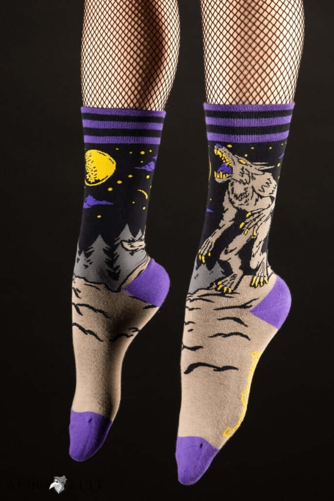 Footclothes Evil Af Werewolf Socks Sokker