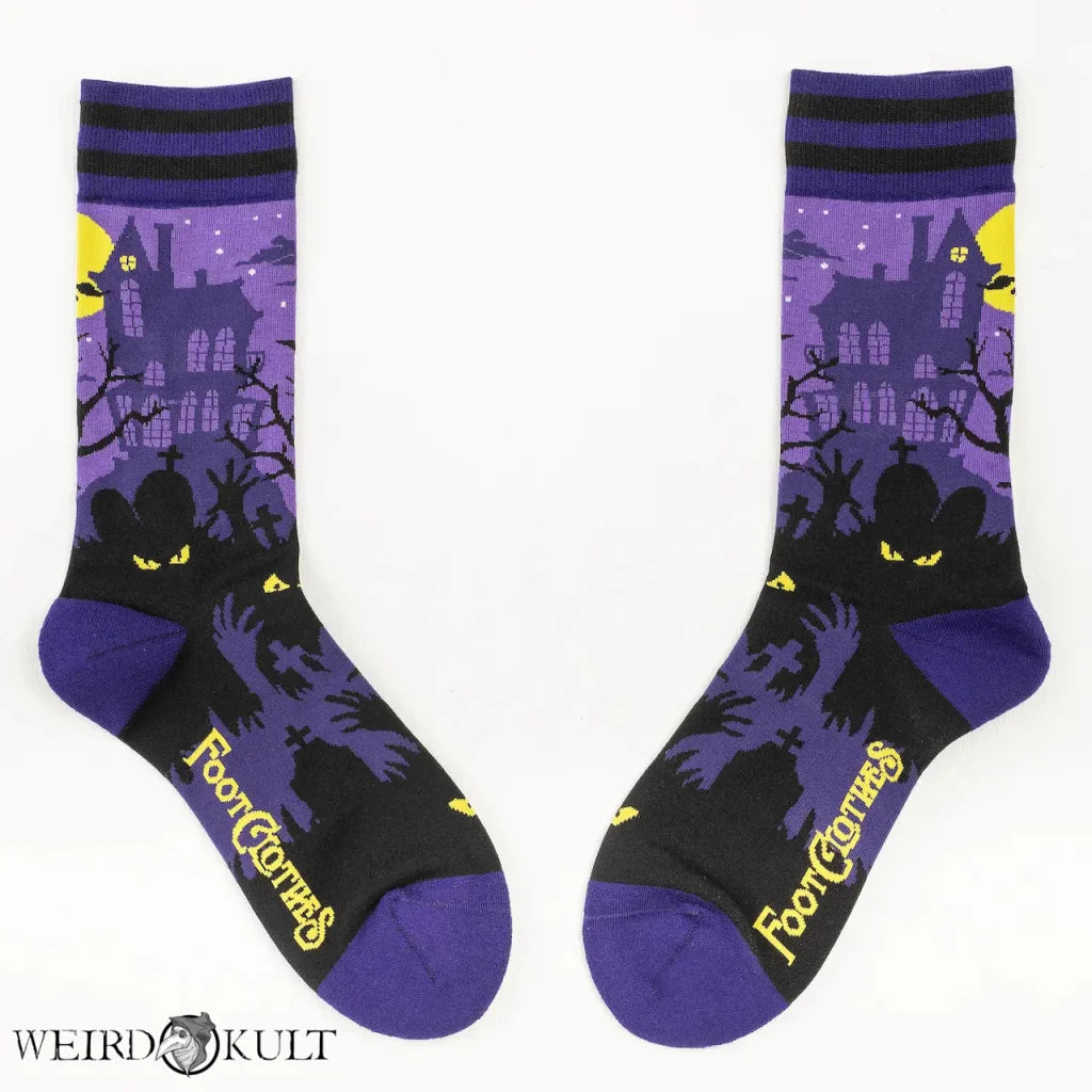 Footclothes Haunted House Crew Socks