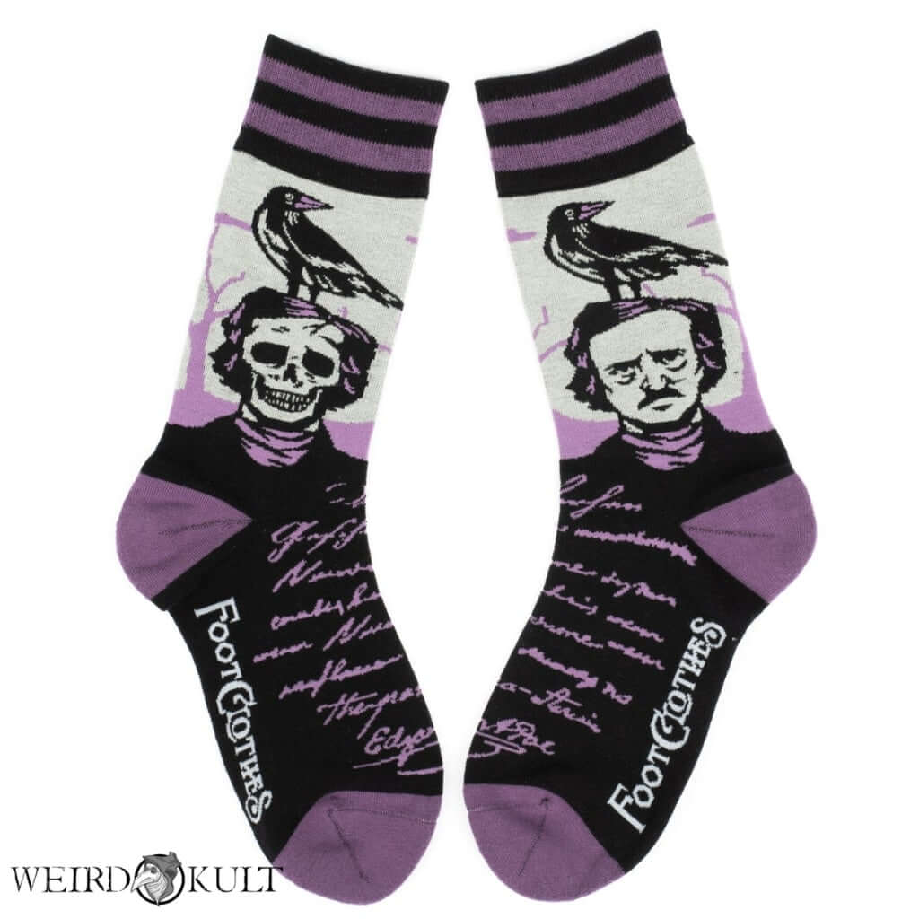 Footclothes The Raven Poe Socks Sokker