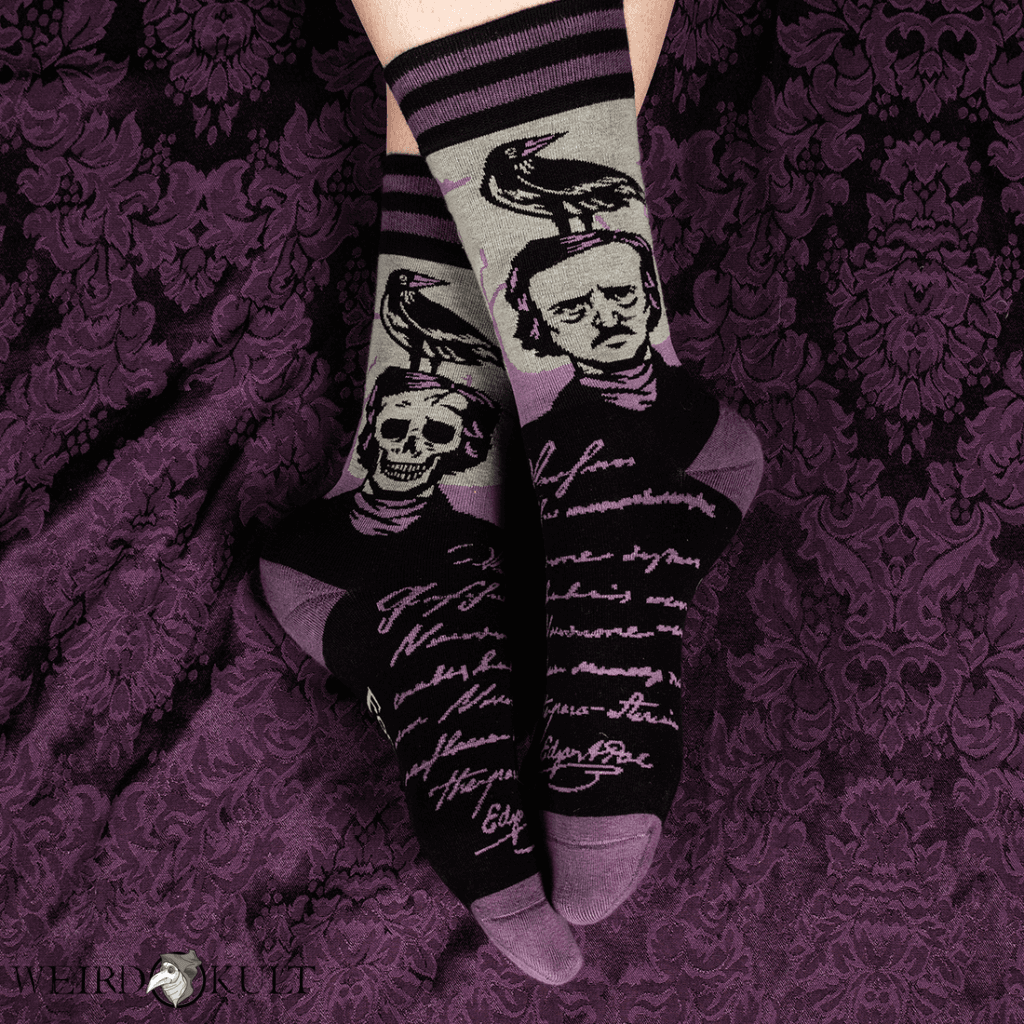 Footclothes The Raven Poe Socks Sokker