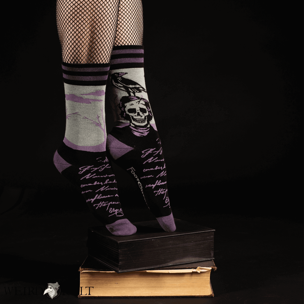 Footclothes The Raven Poe Socks Sokker