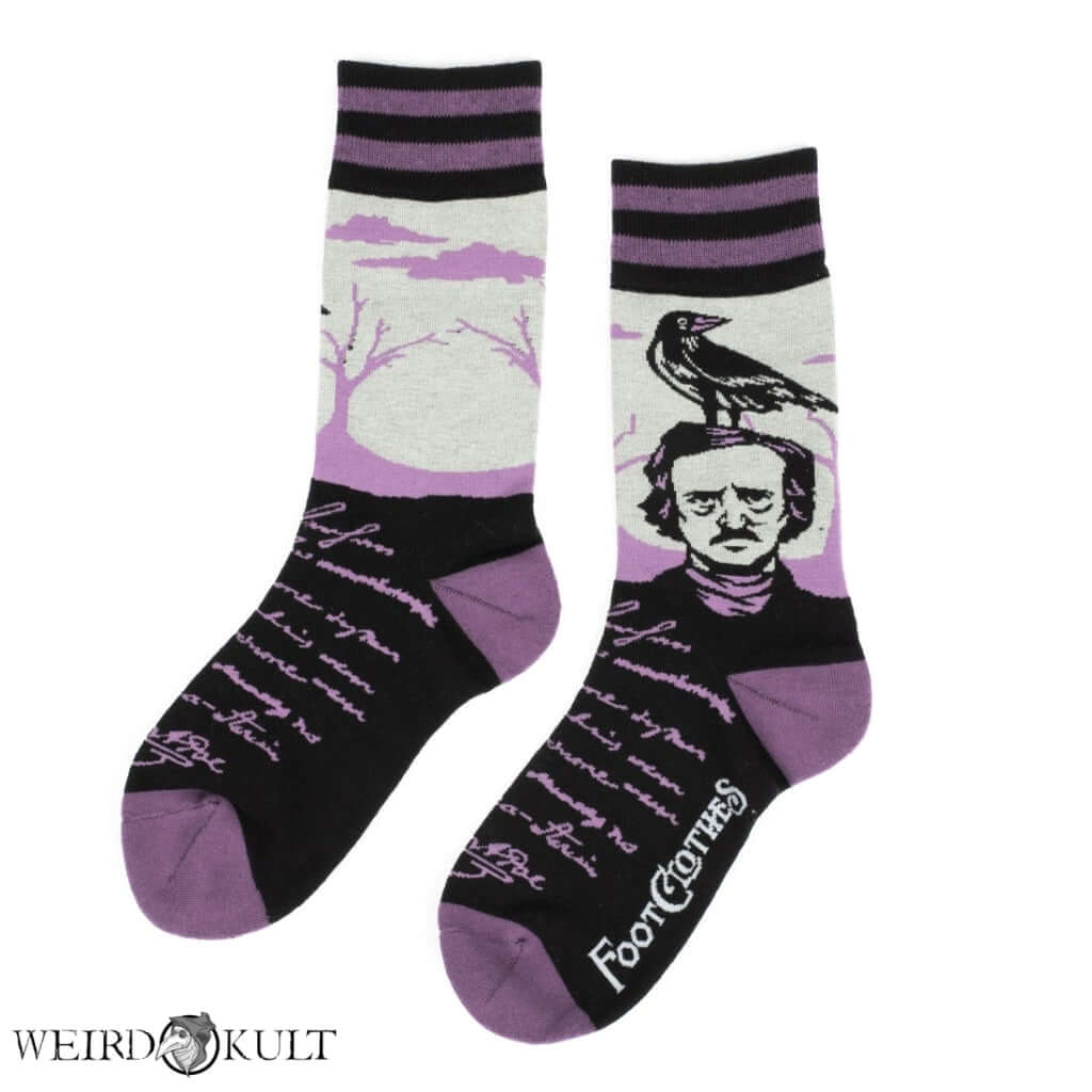 Footclothes The Raven Poe Socks Sokker