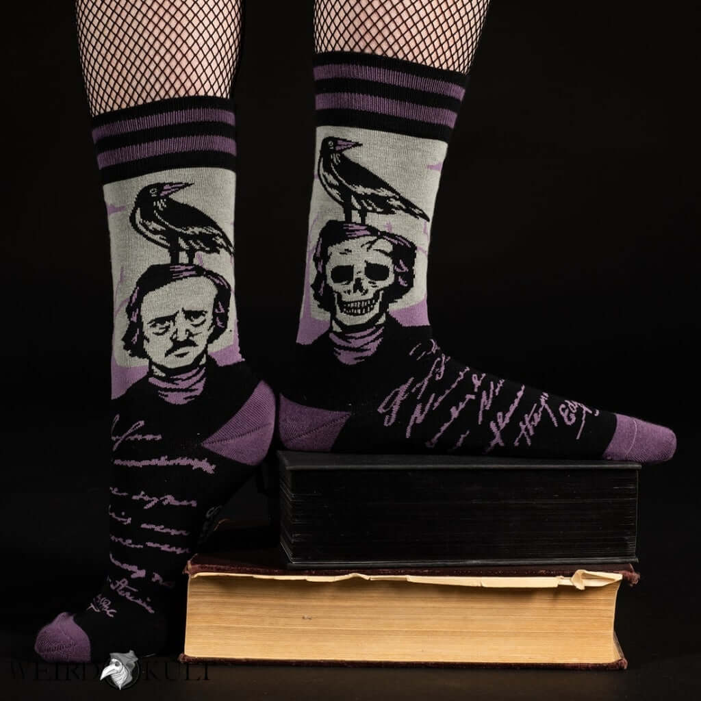Footclothes The Raven Poe Socks Sokker