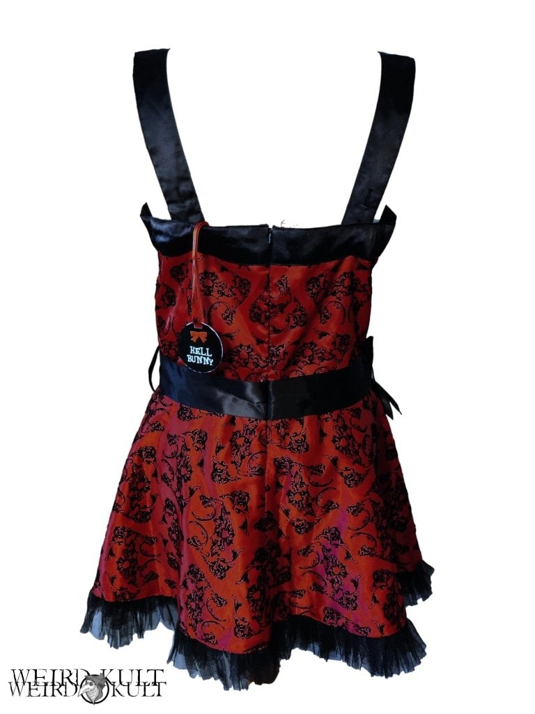 Dresses - Hell Bunny Red Brokade Dress