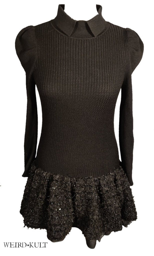 Knitted Dress With Sequins